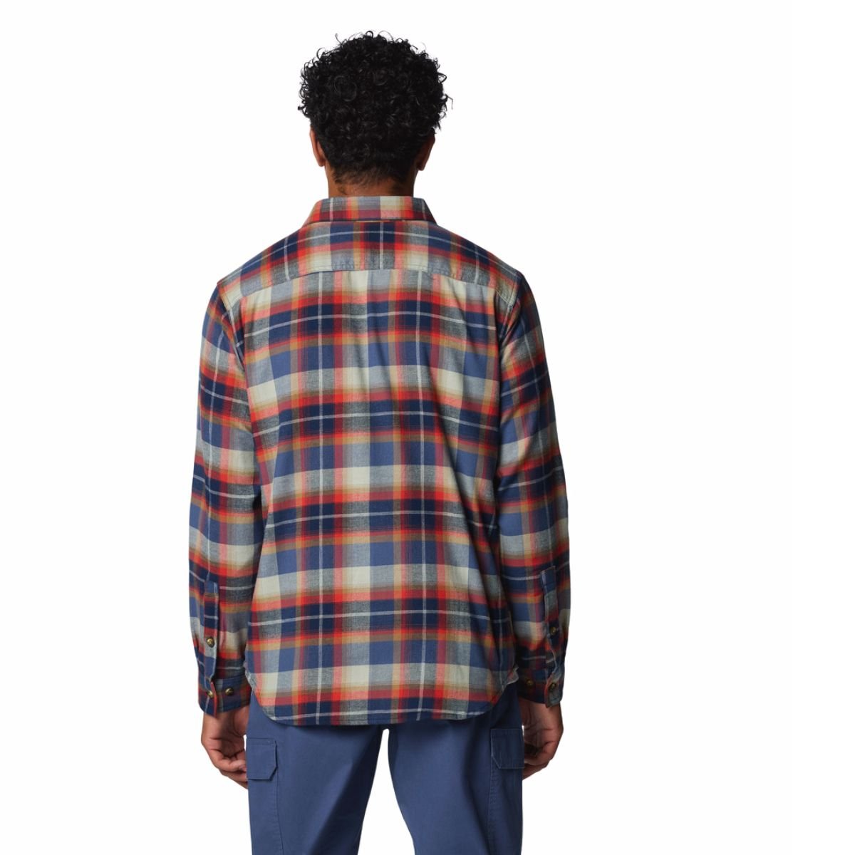 Košile Columbia Cornell Woods™ Flannel Long Sleeve Shirt M - modrá/červená/béžová