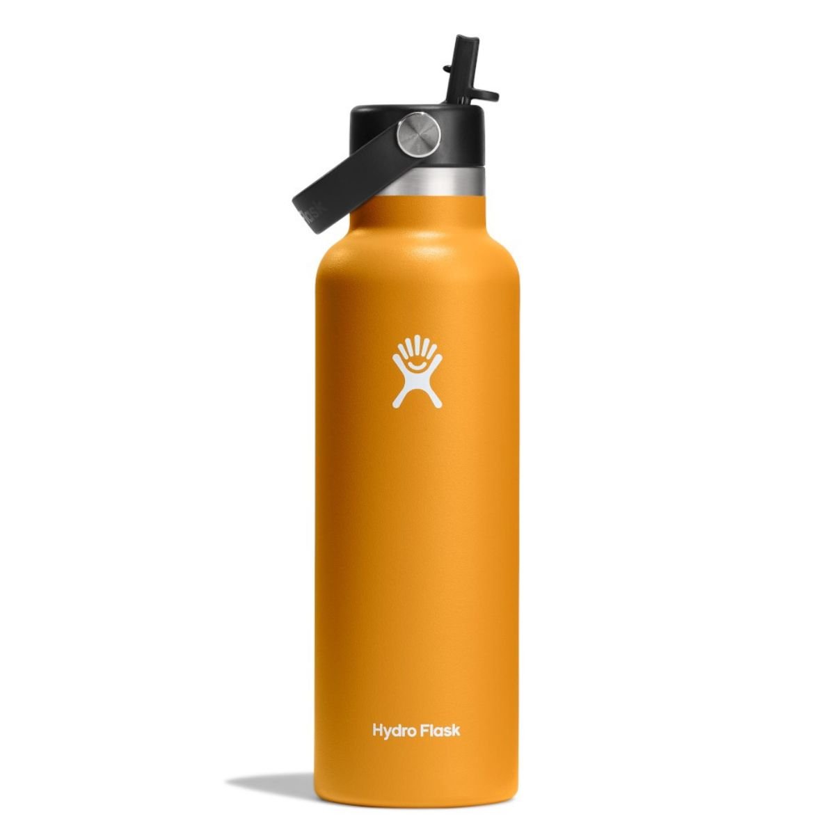 Fľaša Hydro Flask 21 OZ Standard Flex Straw Cap - oranžová