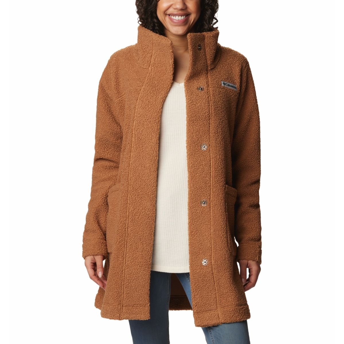 Bunda Columbia Panorama™ Long Jacket W - hnedá