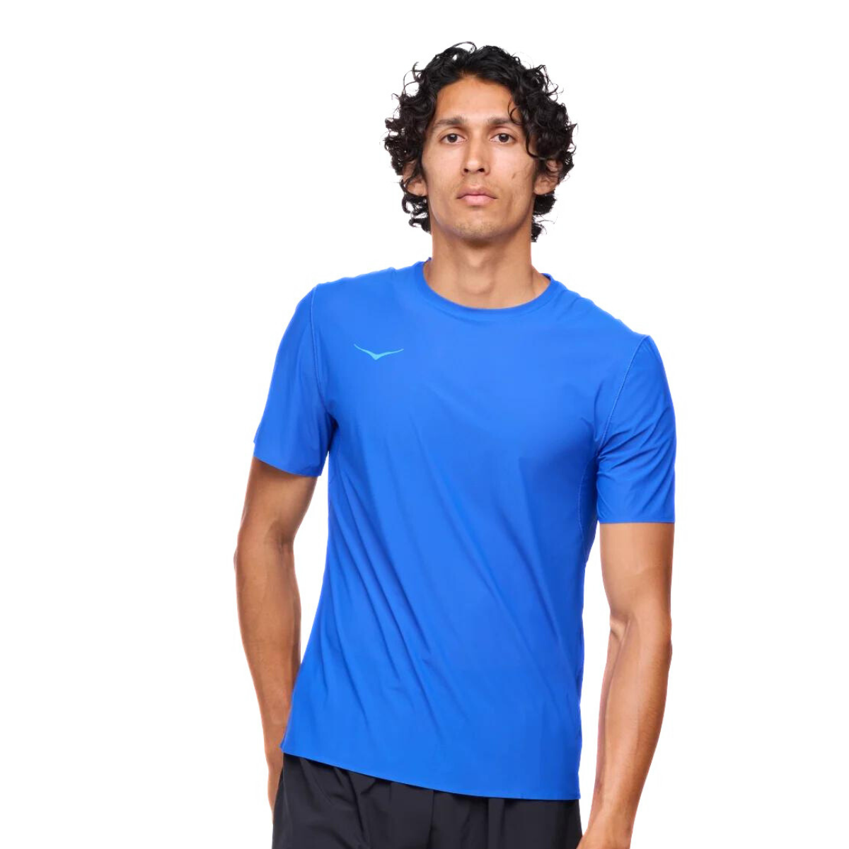 Tričko Hoka Airolite Run Short Sleeve M - modrá