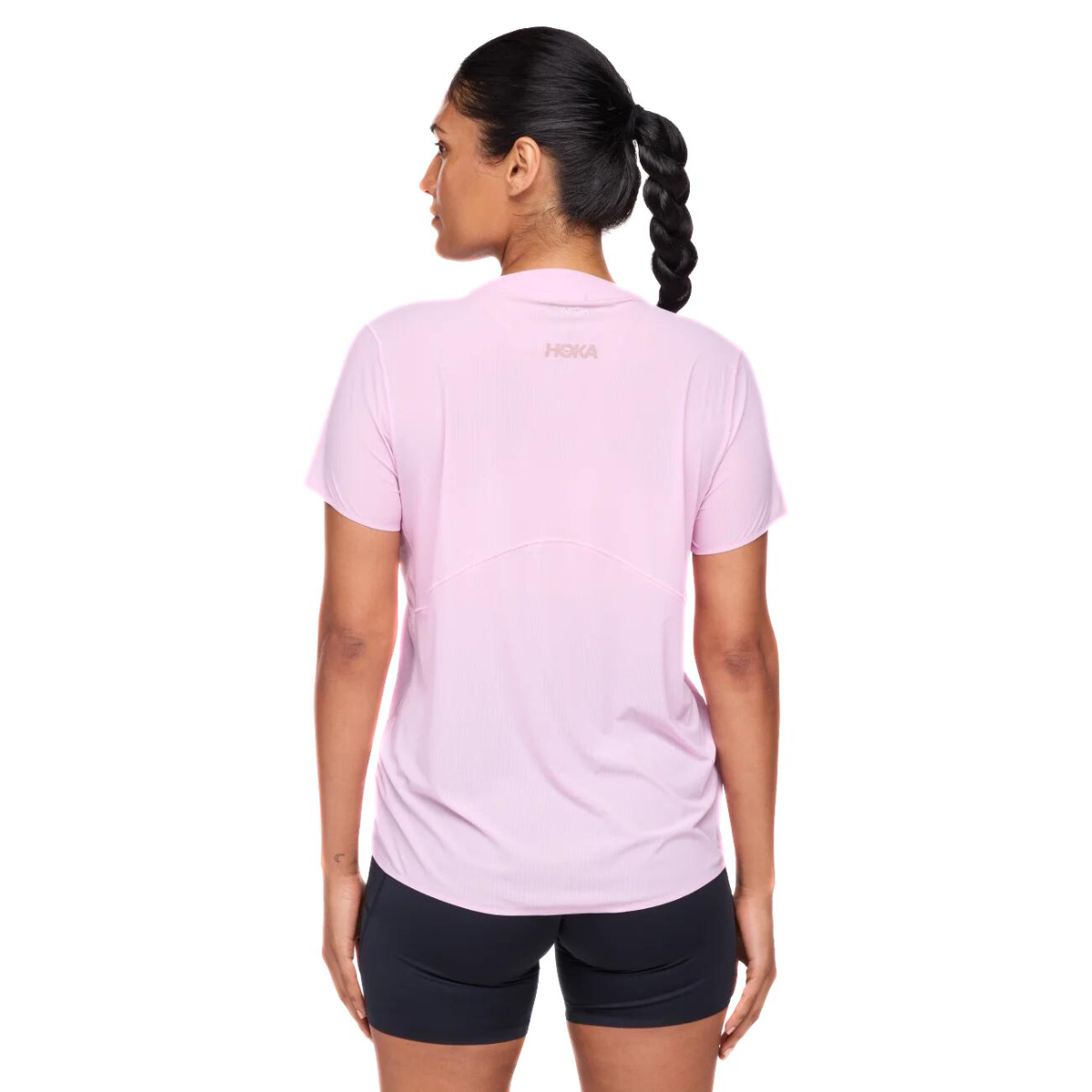 Tričko Hoka Airolite Run Short Sleeve W - růžová