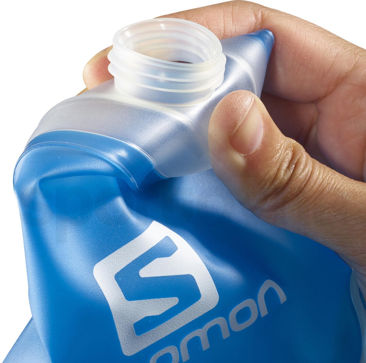 Lahvička Salomon Soft Flask 500ml/17oz Straw 28 None - modrá/bílá/šedá