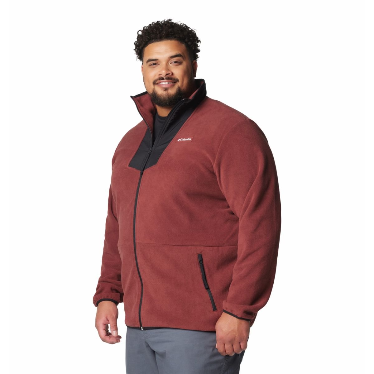 Mikina Columbia Sequoia Grove™ FZ Fleece M - červená/čierna