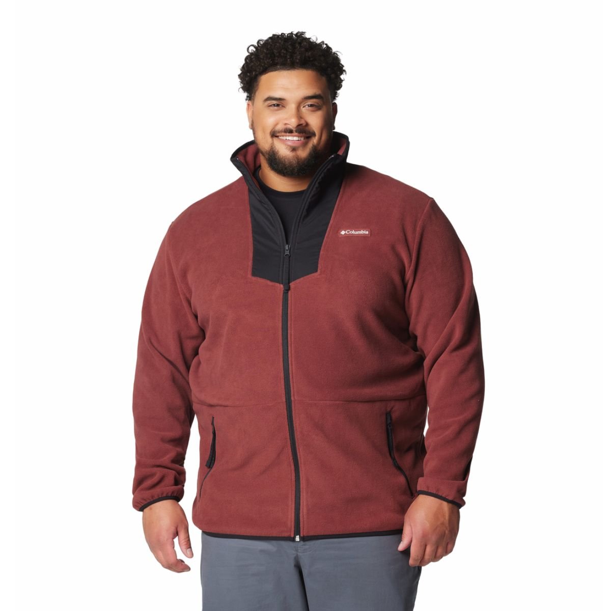 Mikina Columbia Sequoia Grove™ FZ Fleece M - červená/černá