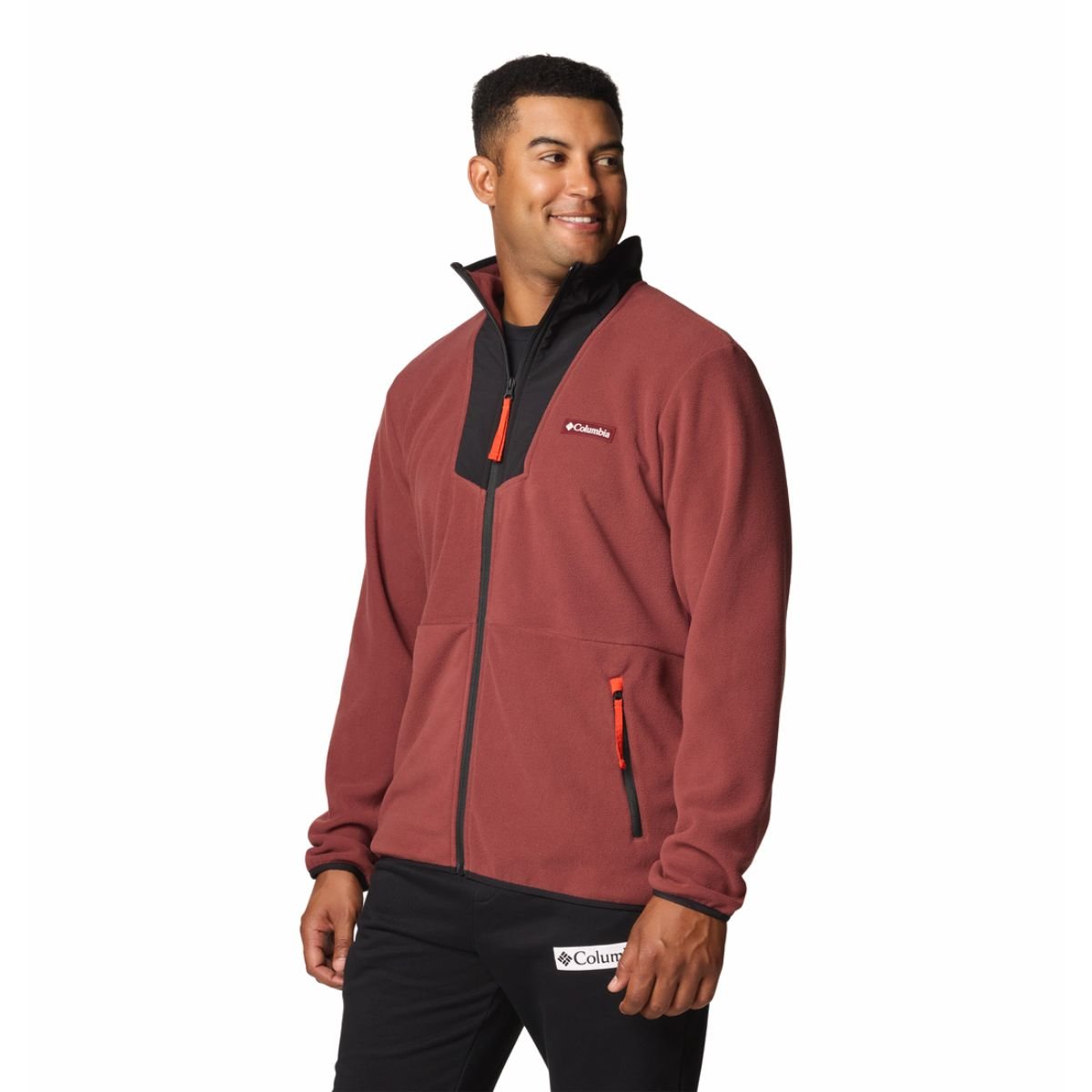 Mikina Columbia Sequoia Grove™ FZ Fleece M - červená/čierna