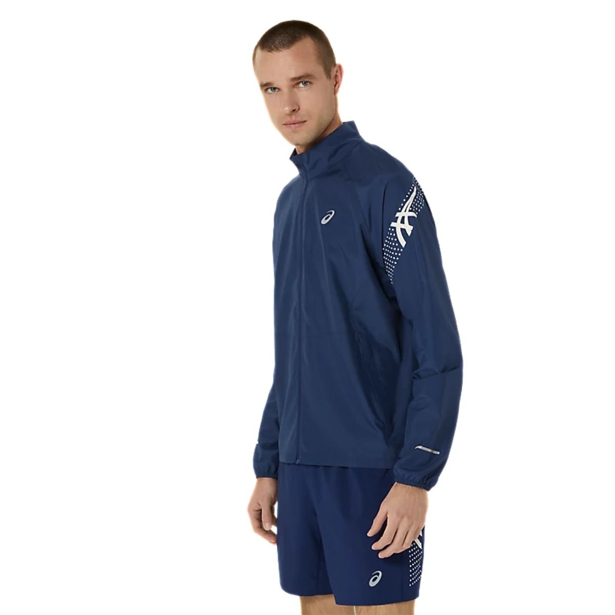 Bunda Asics Icon Jacket M - modrá