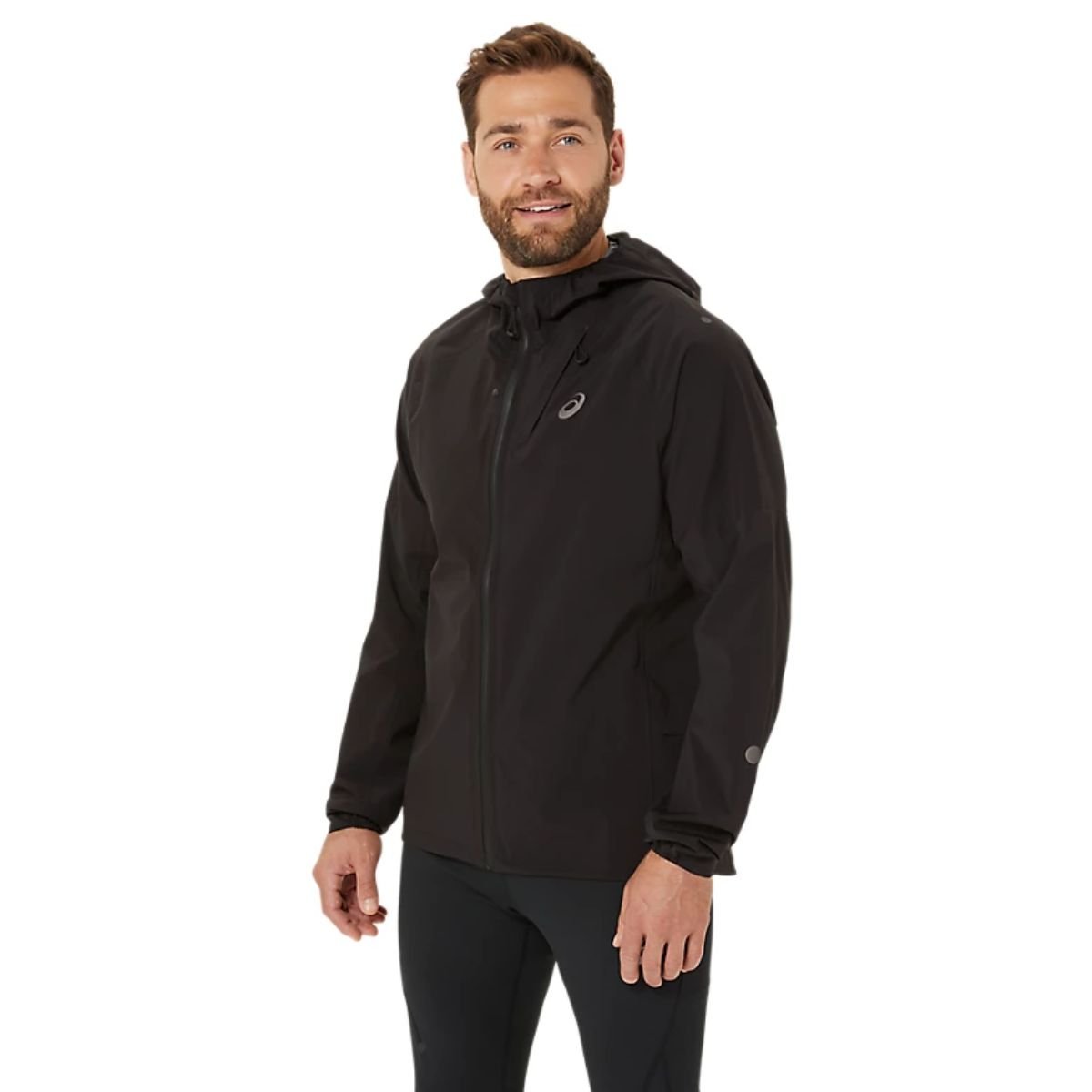 Bunda Asics Metarun Waterproof Jacket M - černá