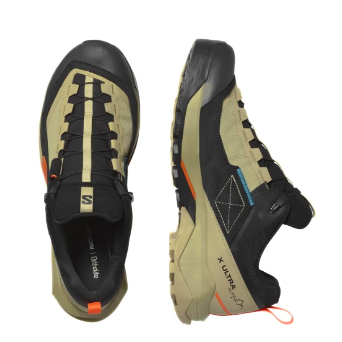 Obuv Salomon X Ultra Alpine GTX M - hnědá/černá/oranžová