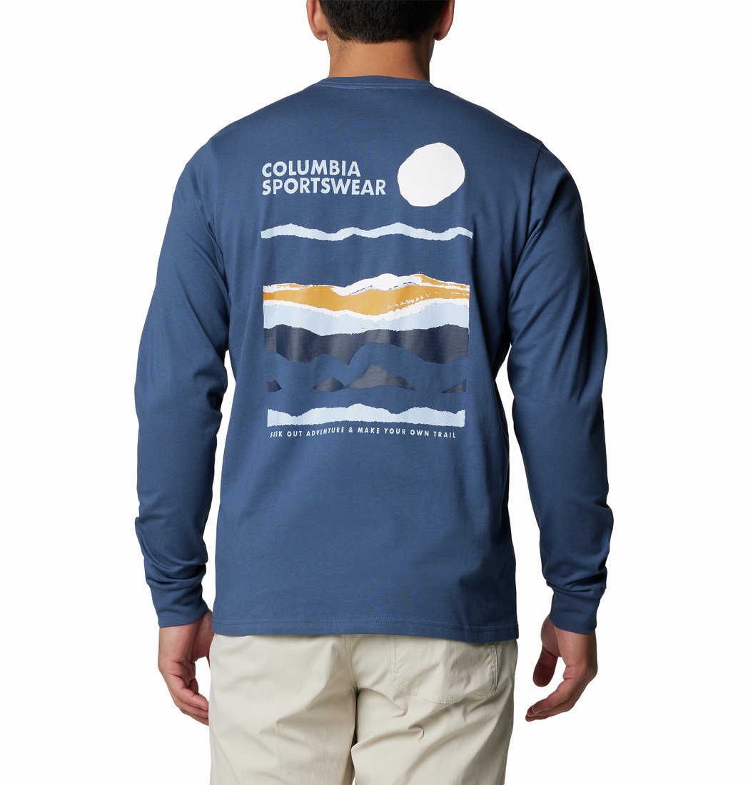 Tričko Columbia Explorers Canyon™ Long Sleeve T-Shirt M - modrá