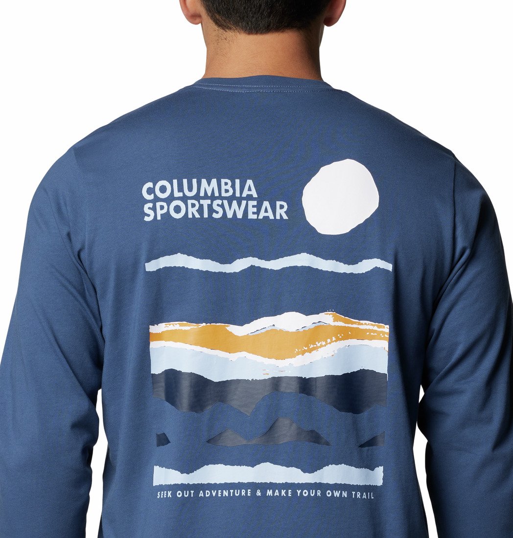 Tričko Columbia Explorers Canyon™ Long Sleeve T-Shirt M - modrá