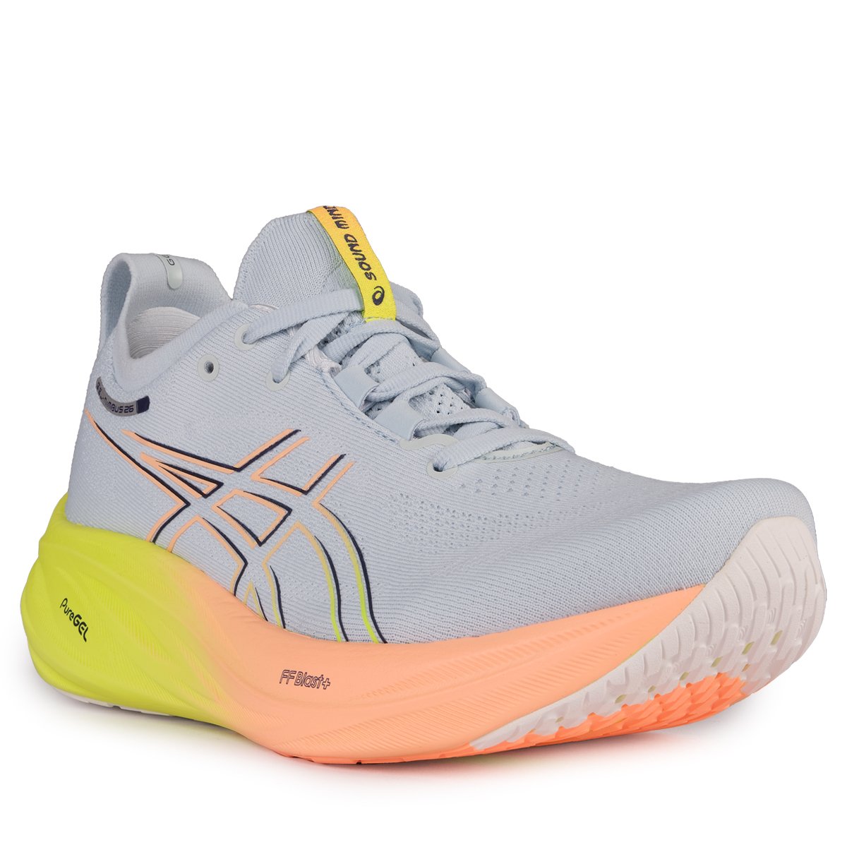 Obuv Asics Gel-Nimbus 26 Paris W - šedá/žlutá/oranžová