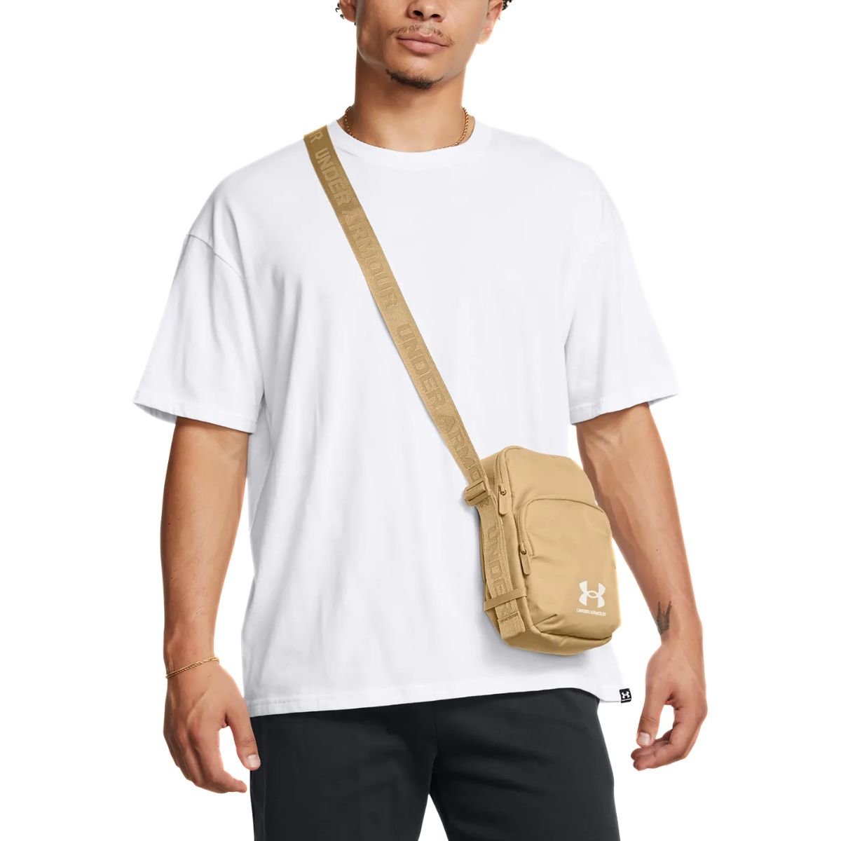 Taška Under Armour Loudon Lite Crossbody - hnedá