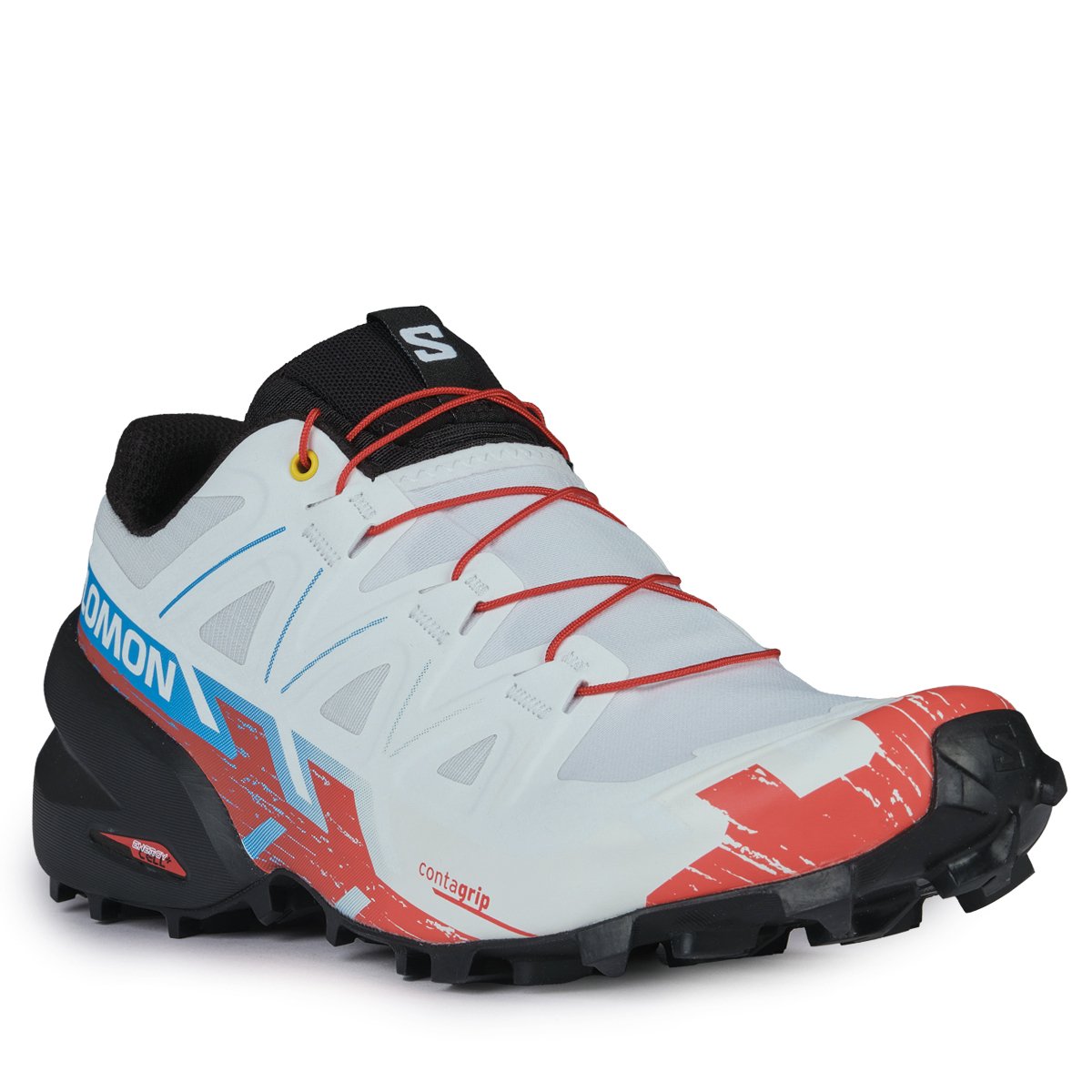 Obuv Salomon Speedcross 6 W - biela/čierna/červená