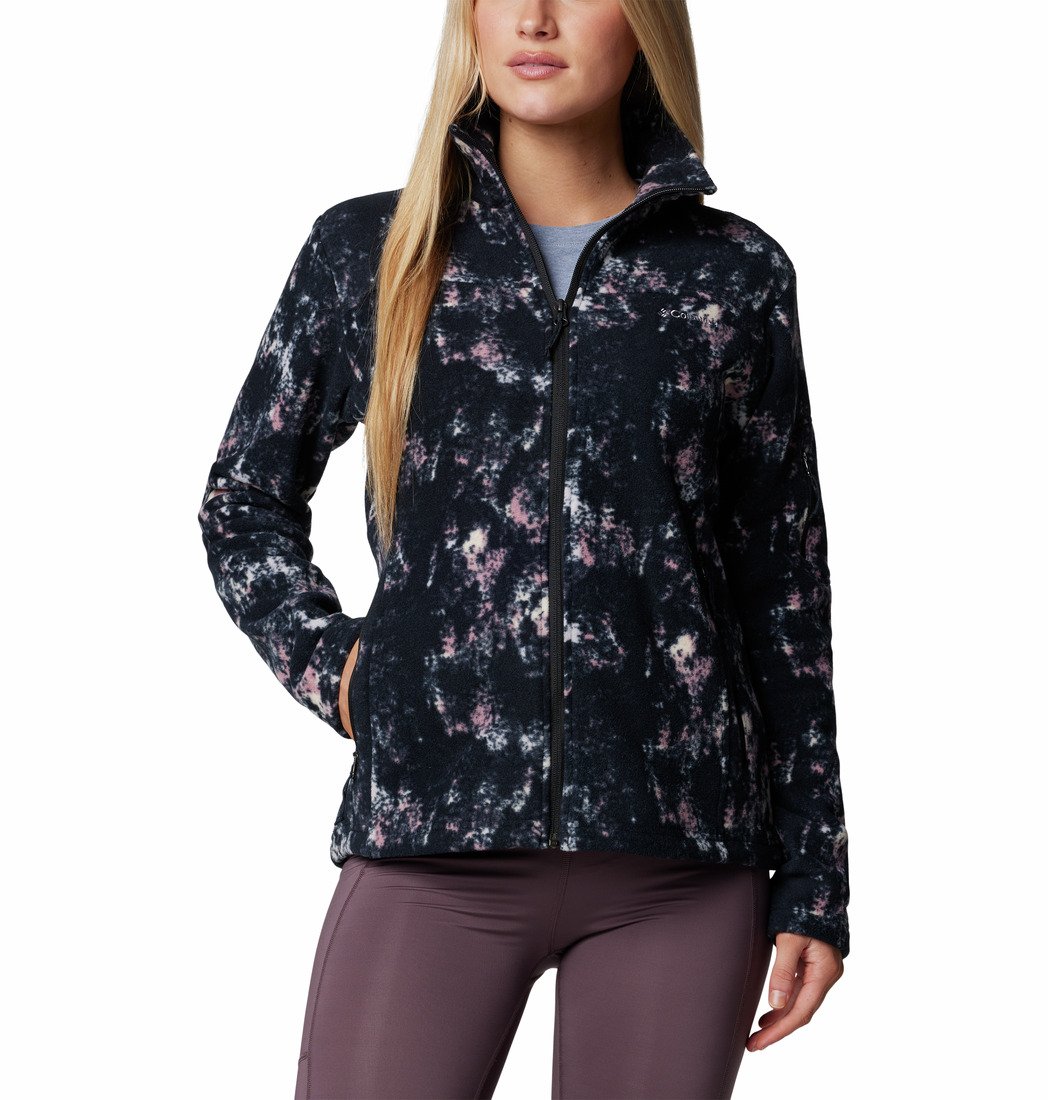 Mikina Columbia Fast Trek™ Printed Jkt W - tmavomodrá