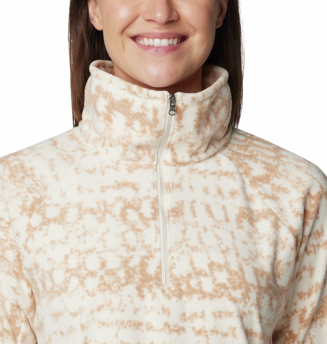 Mikina Columbia Glacial™ IV Print 1/2 Zip W - biela/béžová