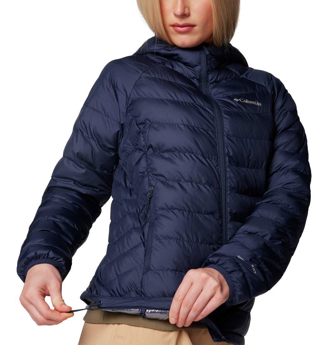 Bunda Columbia Powder Lite™ II Hooded Jacket W - tmavě modrá