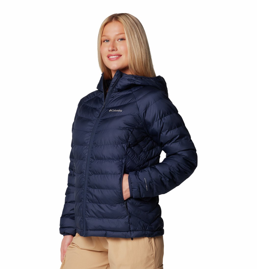 Bunda Columbia Powder Lite™ II Hooded Jacket W - tmavě modrá