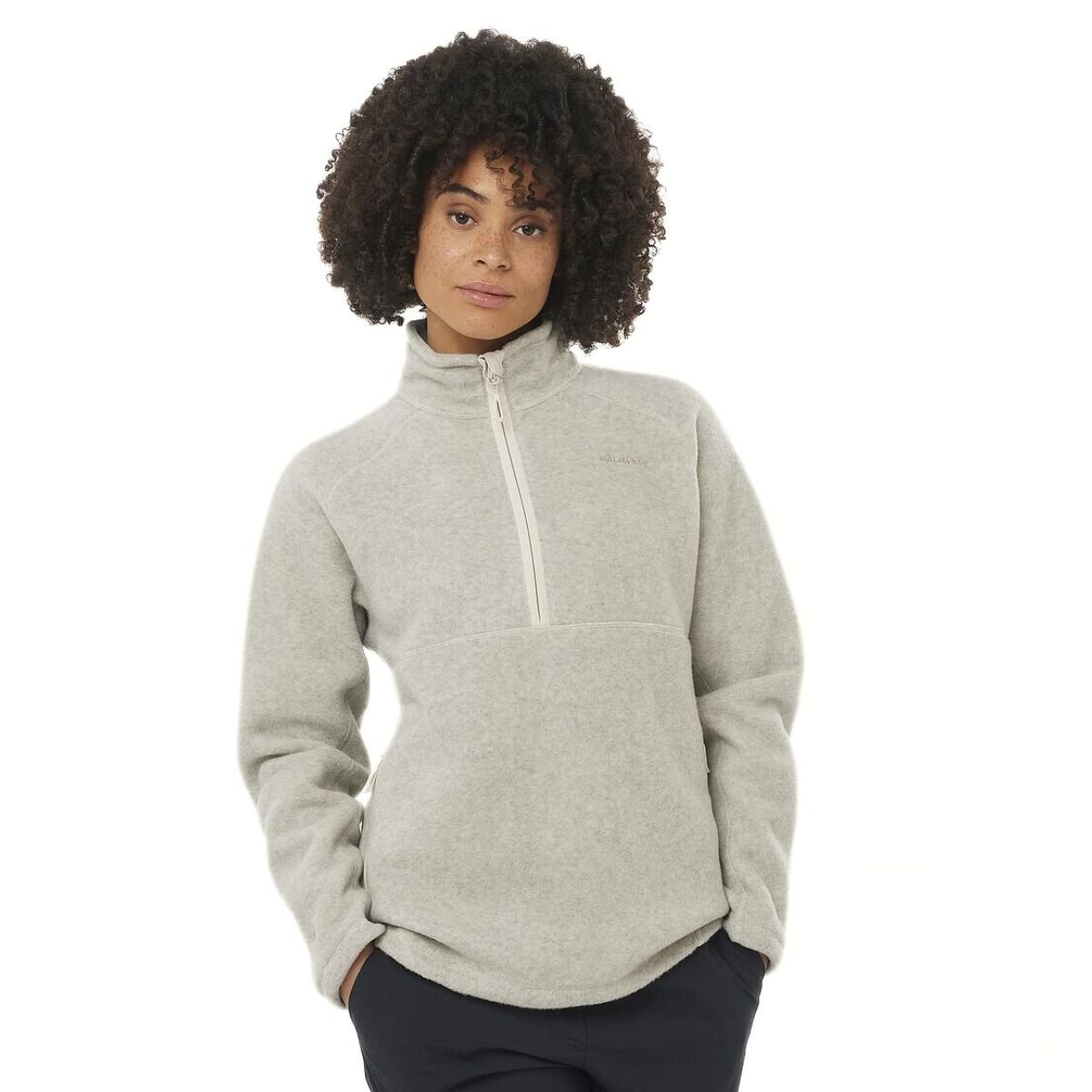 Mikina Salomon Chroma Fleece HZ W - béžová