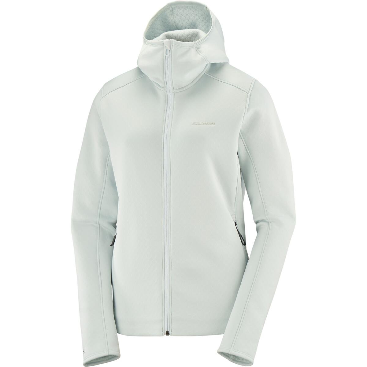 Mikina Salomon Essential Midfleece FZ HD W - modrá