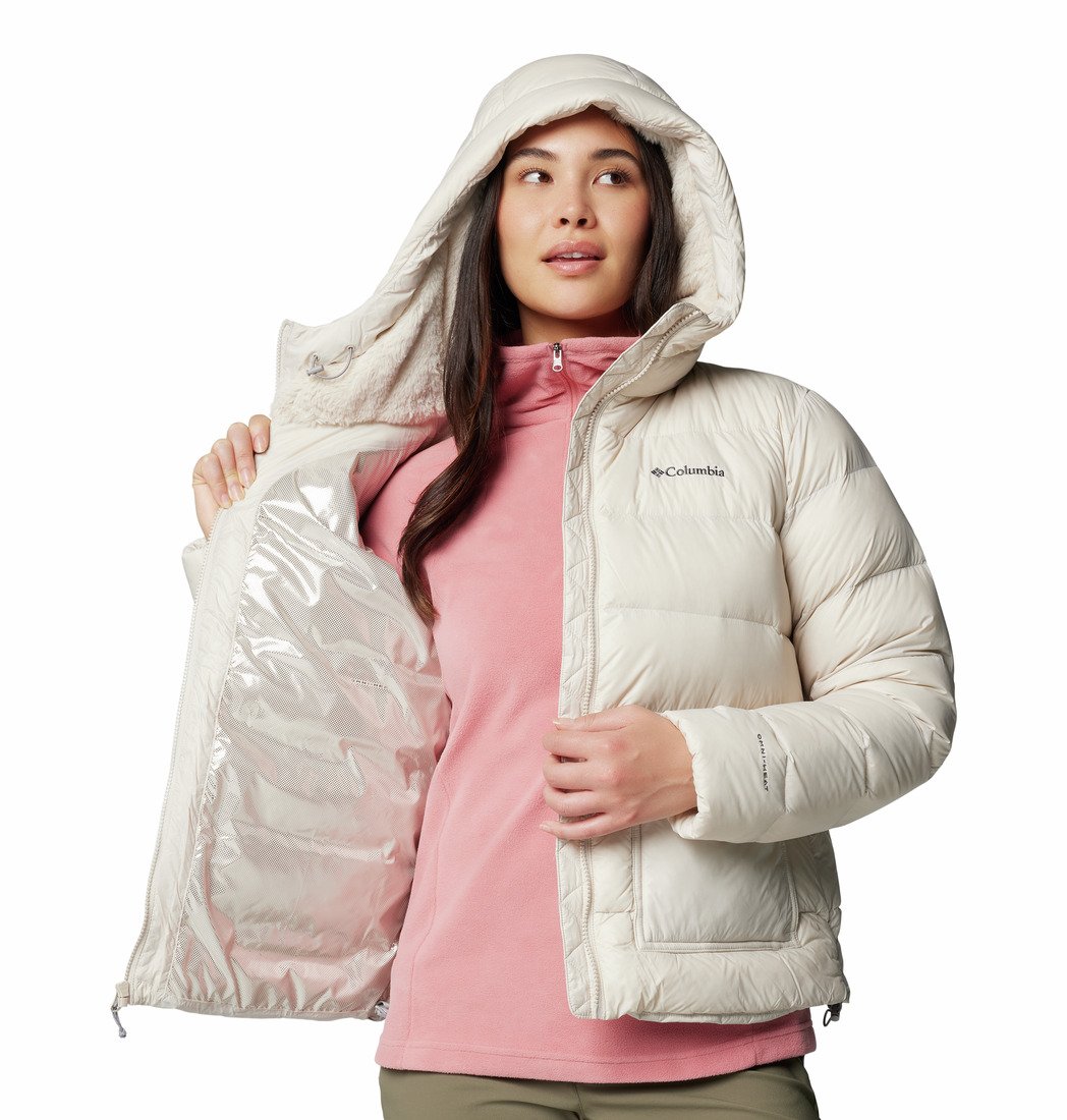 Bunda Columbia Harmony Falls™ Hooded Down Jacket W - bílá