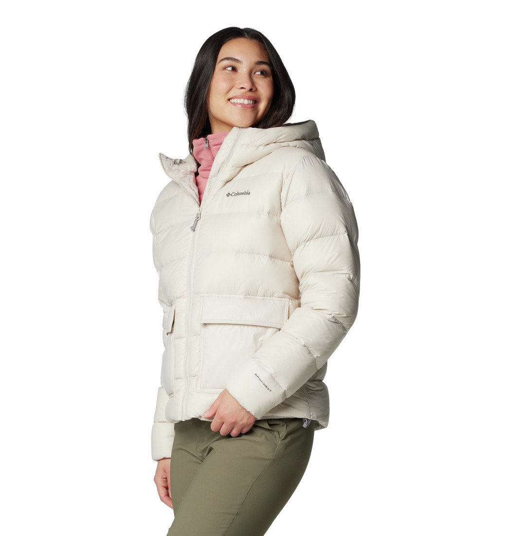 Bunda Columbia Harmony Falls™ Hooded Down Jacket W - bílá