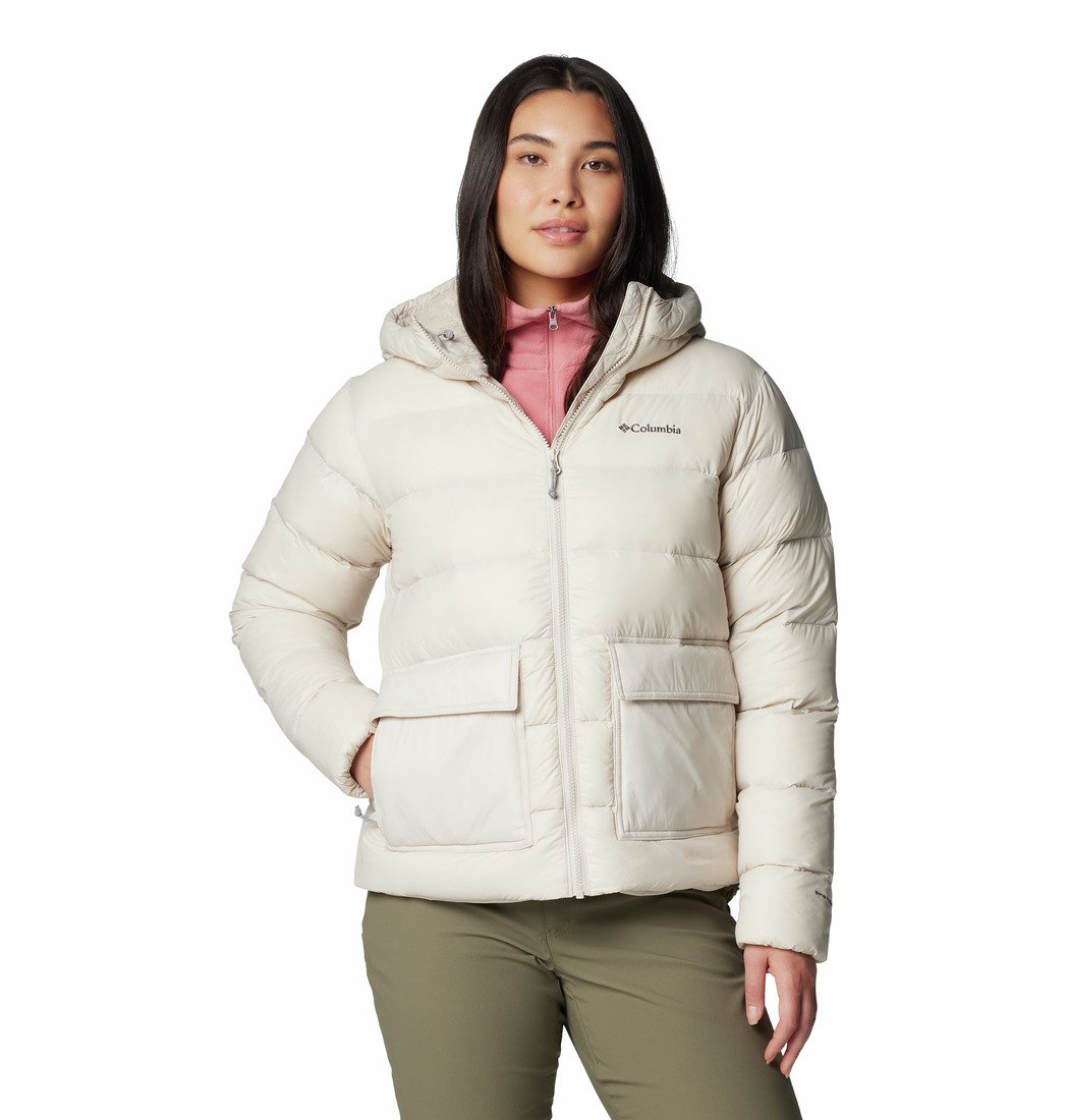 Bunda Columbia Harmony Falls™ Hooded Down Jacket W - bílá