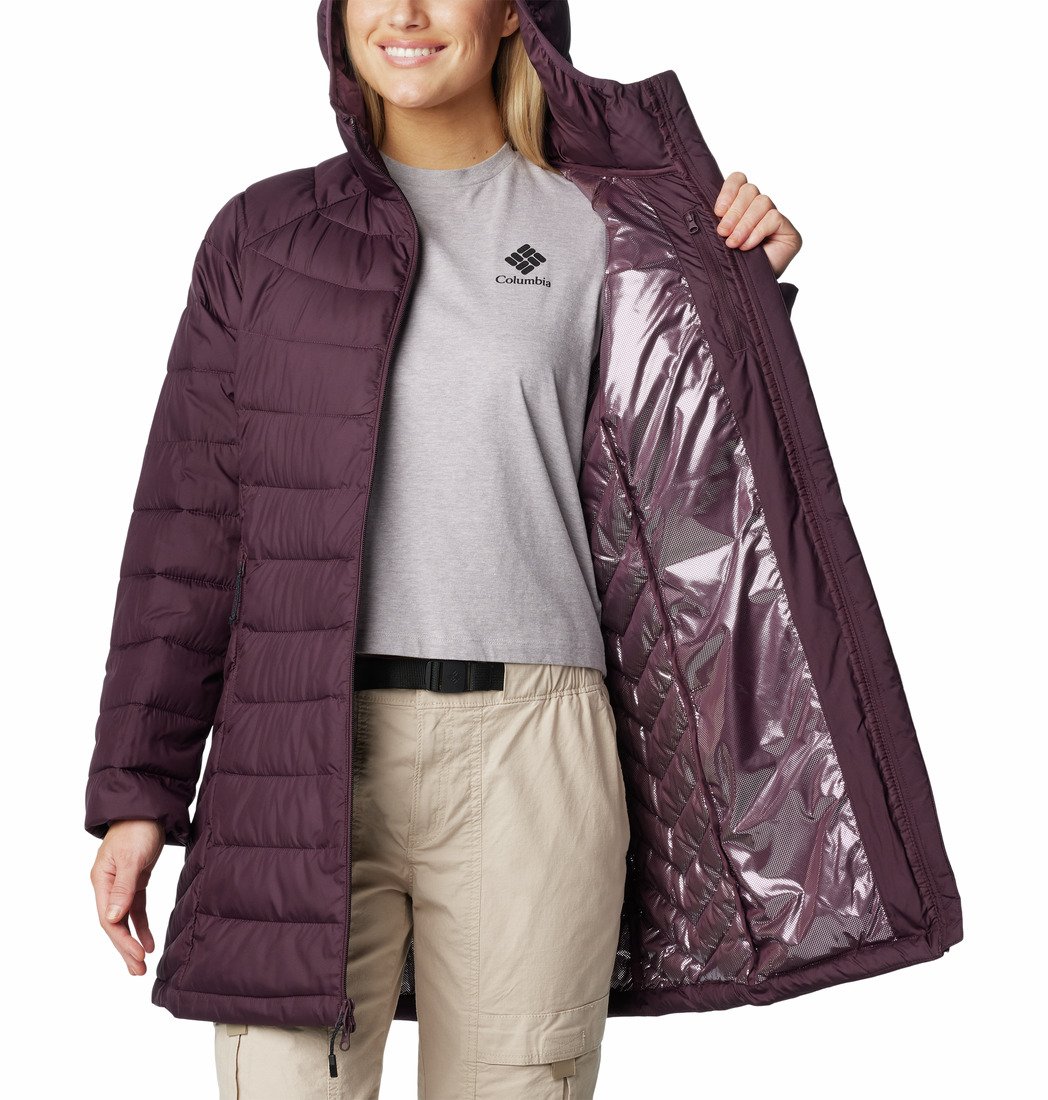 Bunda Columbia Powder Lite™ II Mid Jacket W - fialová