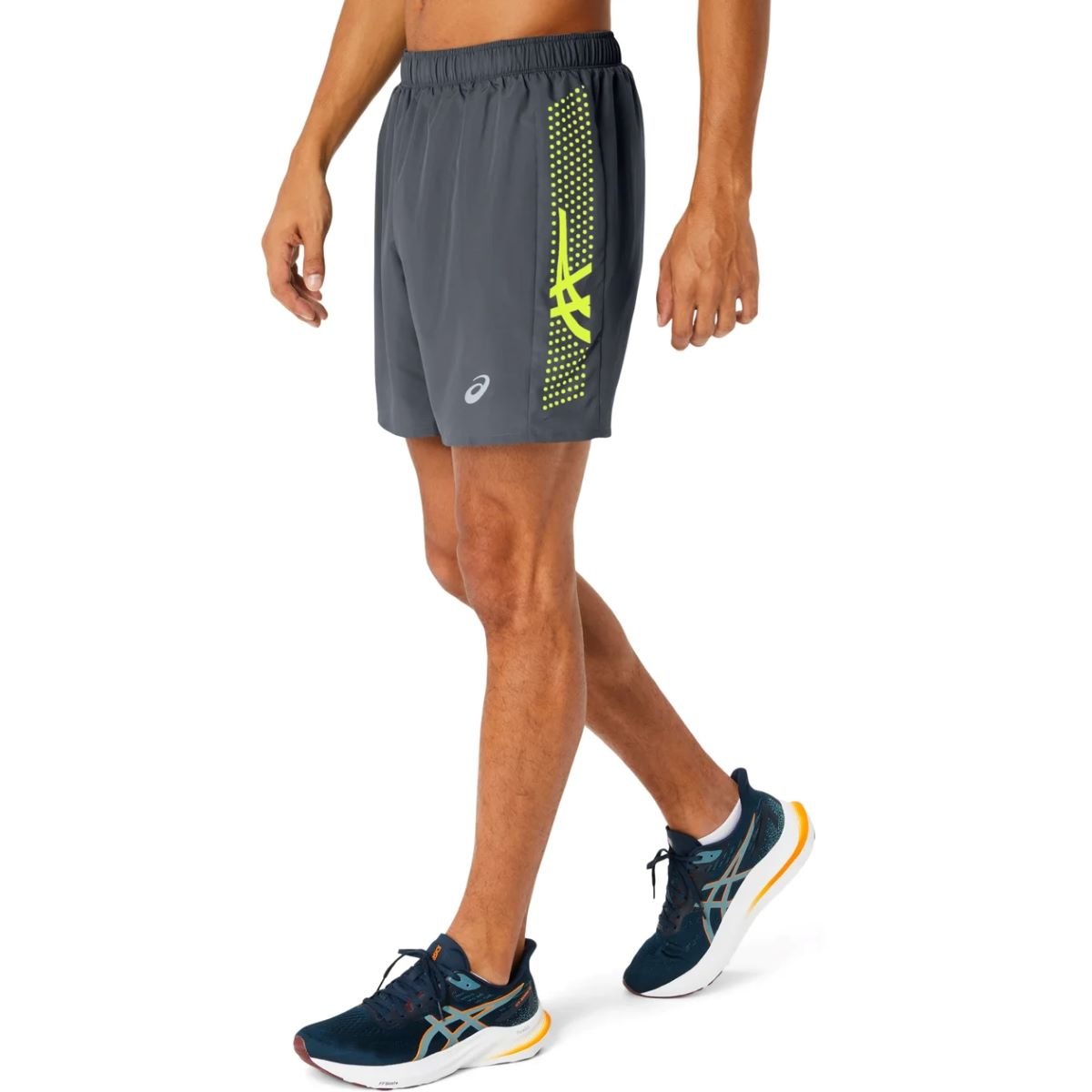 Kraťasy Asics Icon Short M - šedá/žlutá