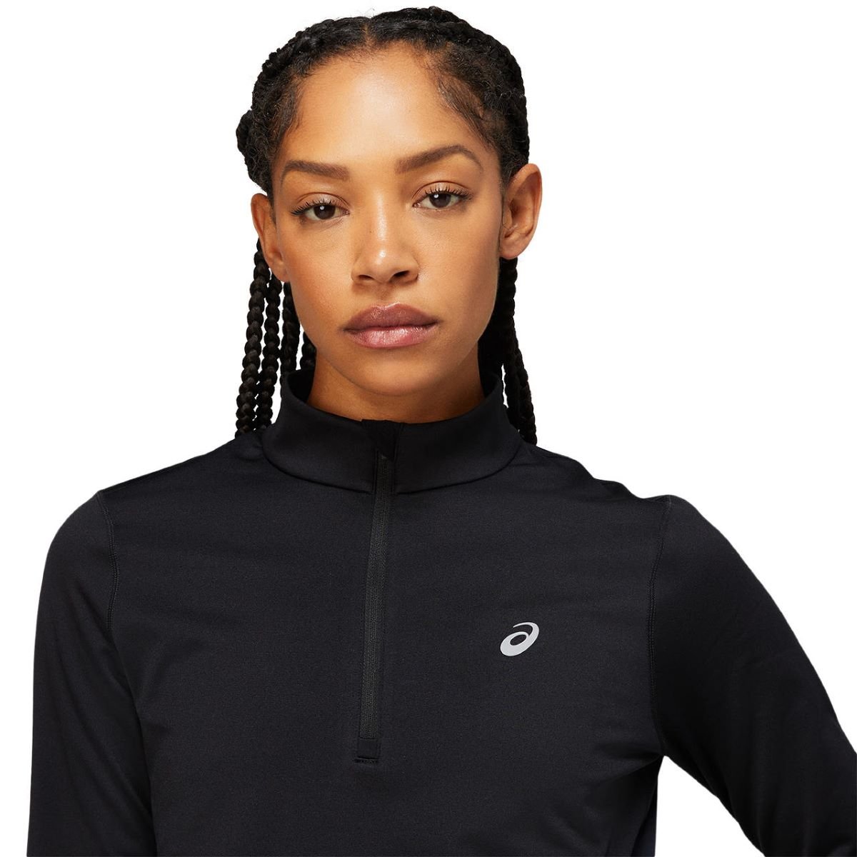 Tričko Asics Core LS 1/2 Zip Winter Top W - černá