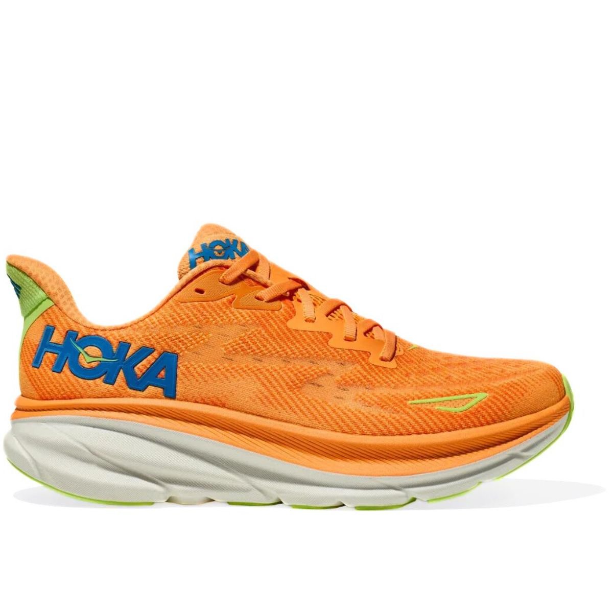 Obuv Hoka Clifton 9 Wide M - oranžová/zelená