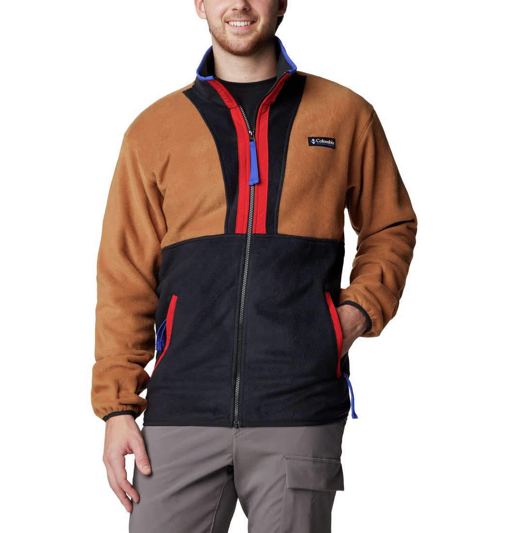 Columbia Backbowl™ II Full Zip Fleece M - hnedá/čierna