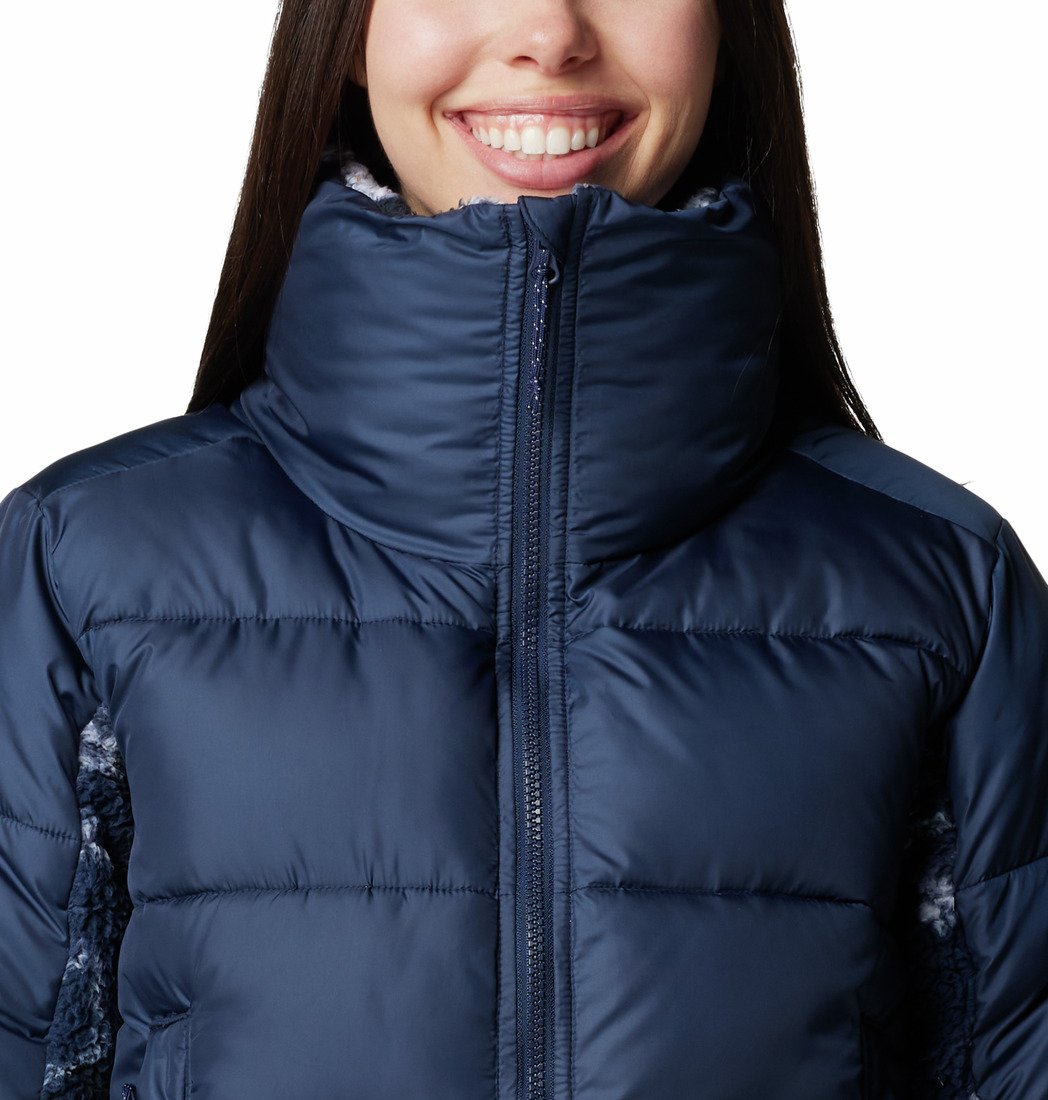 Bunda Columbia Leadbetter Point™ II Print Sherpa Hybrid W - modrá