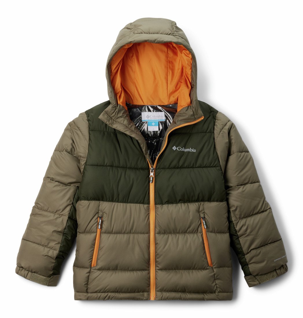 Bunda Columbia Pike Lake™ II Hooded Jacket J - hnědá/zelená