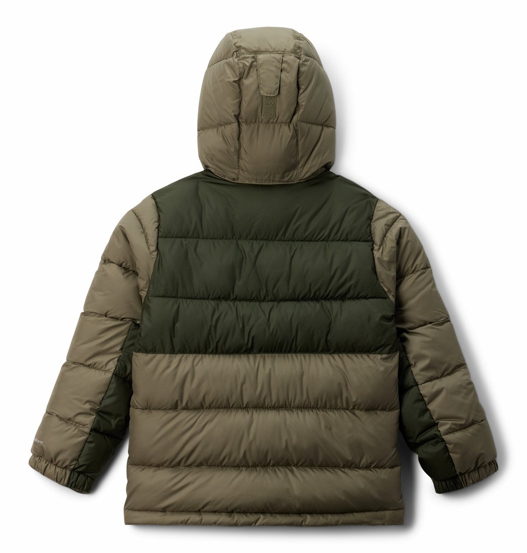 Bunda Columbia Pike Lake™ II Hooded Jacket J - hnědá/zelená