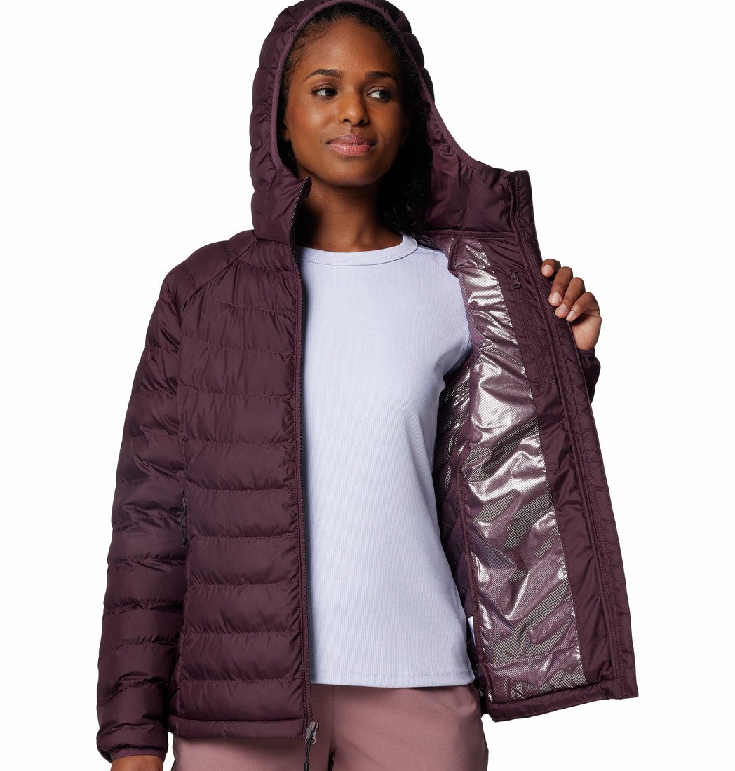 Bunda Columbia Powder Lite™ II Hooded Jacket W - fialová