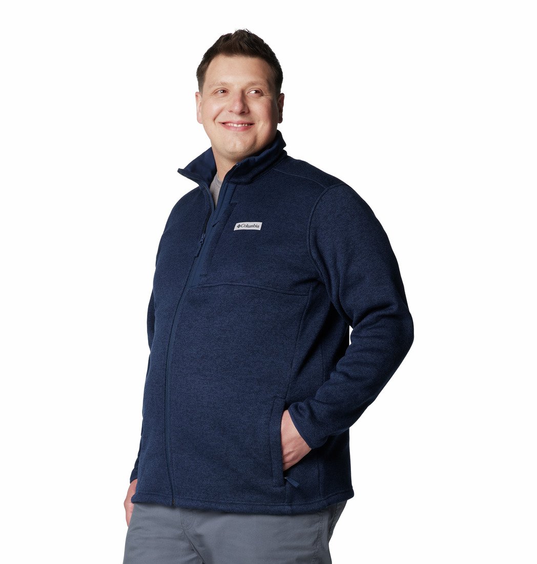 Columbia Sweater Weather™ Full Zip M - modrá (plus veľkosť)