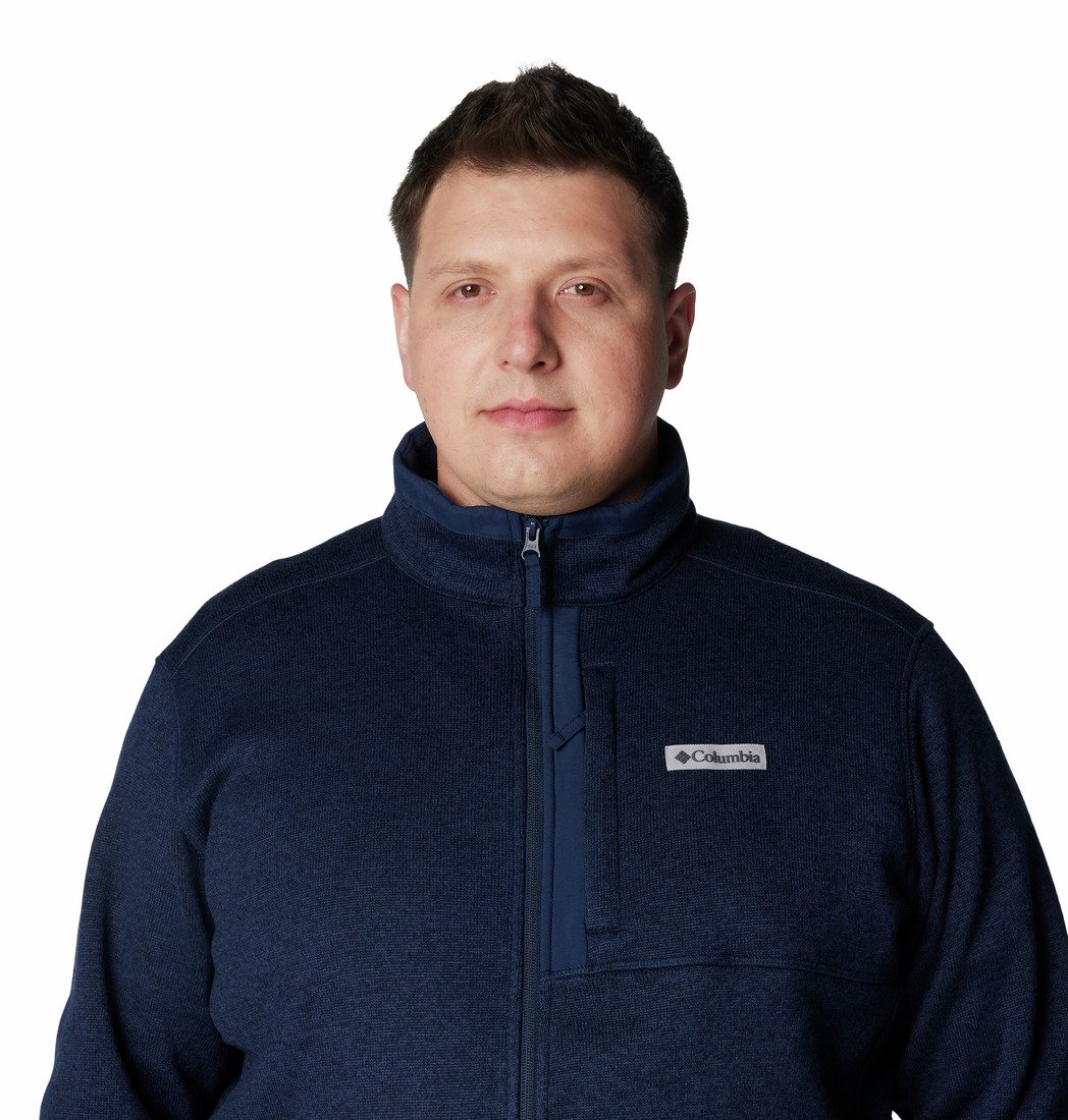 Columbia Sweater Weather™ Full Zip M - modrá (plus veľkosť)