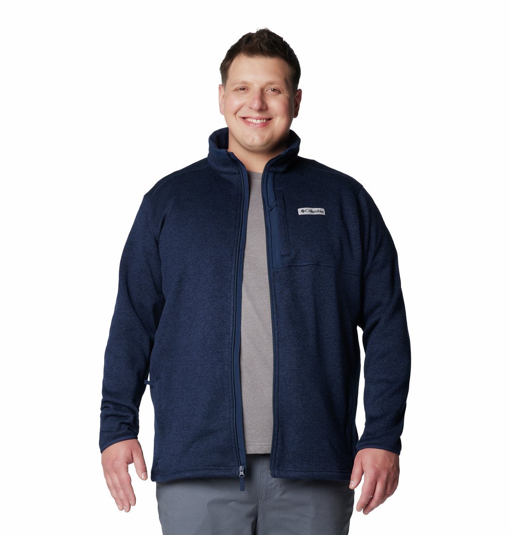 Columbia Sweater Weather™ Full Zip M - modrá (plus veľkosť)