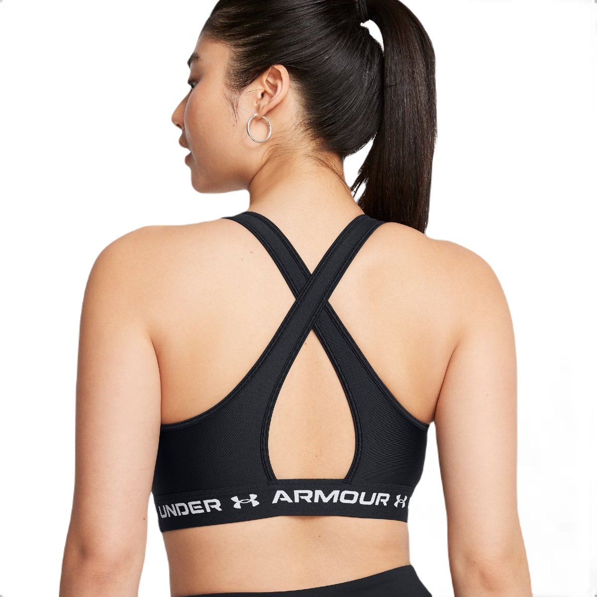 Podprsenka Under Armour Crossback Mid Bra W - černá