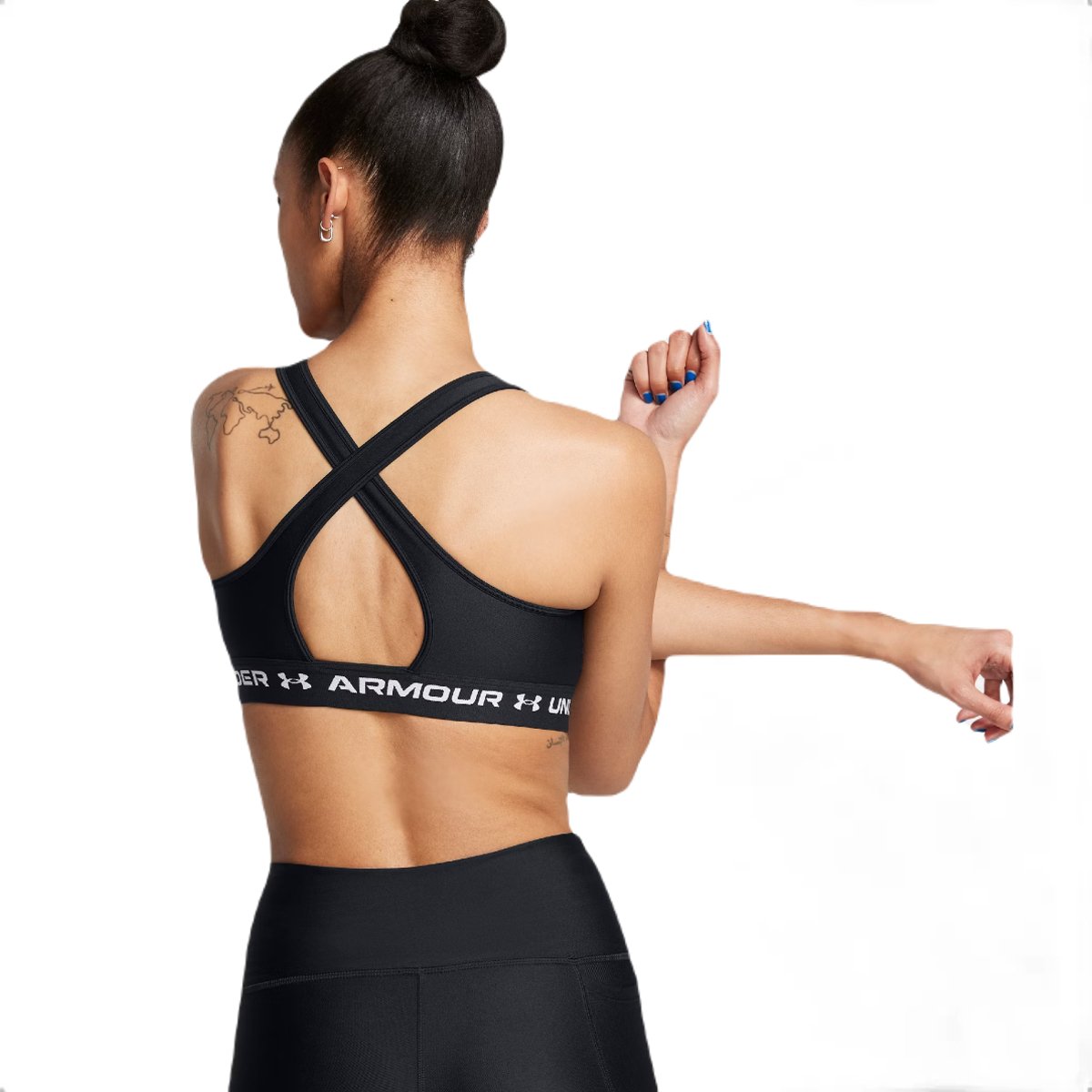 Podprsenka Under Armour Crossback Mid Bra W - čierna