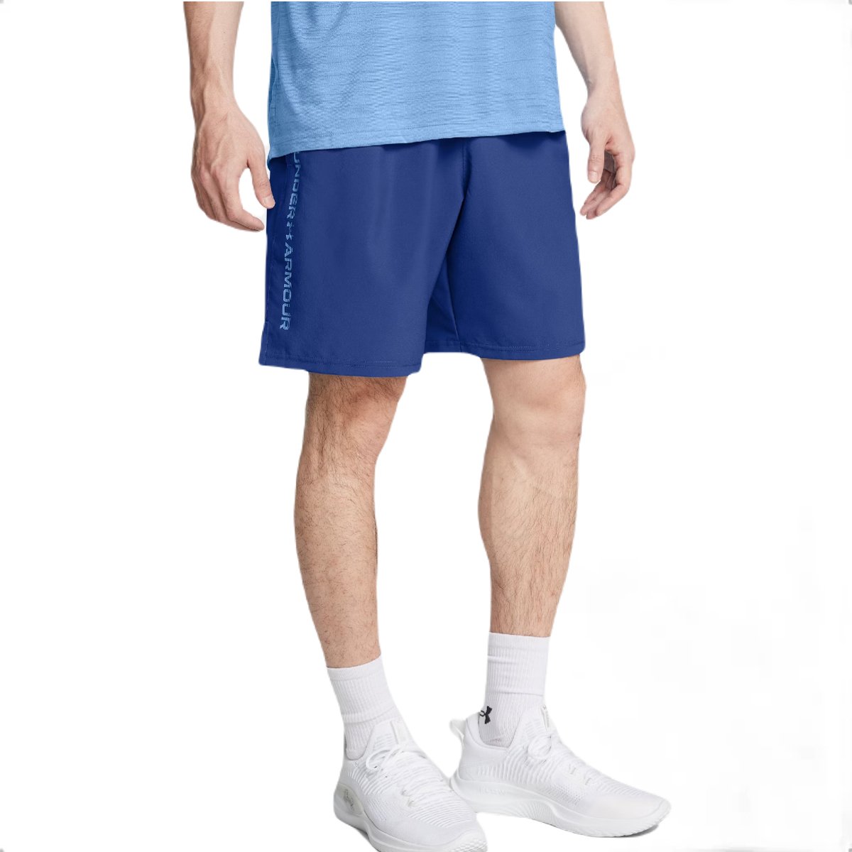 Kraťasy Under Armour UA Woven Wdmk Shorts M - modrá