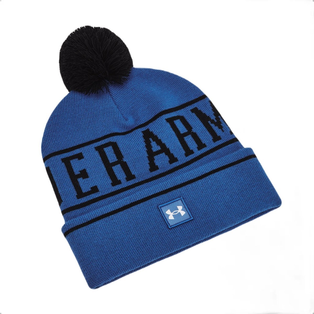 Čepice Under Armour Halftime Pom Beanie M - modrá