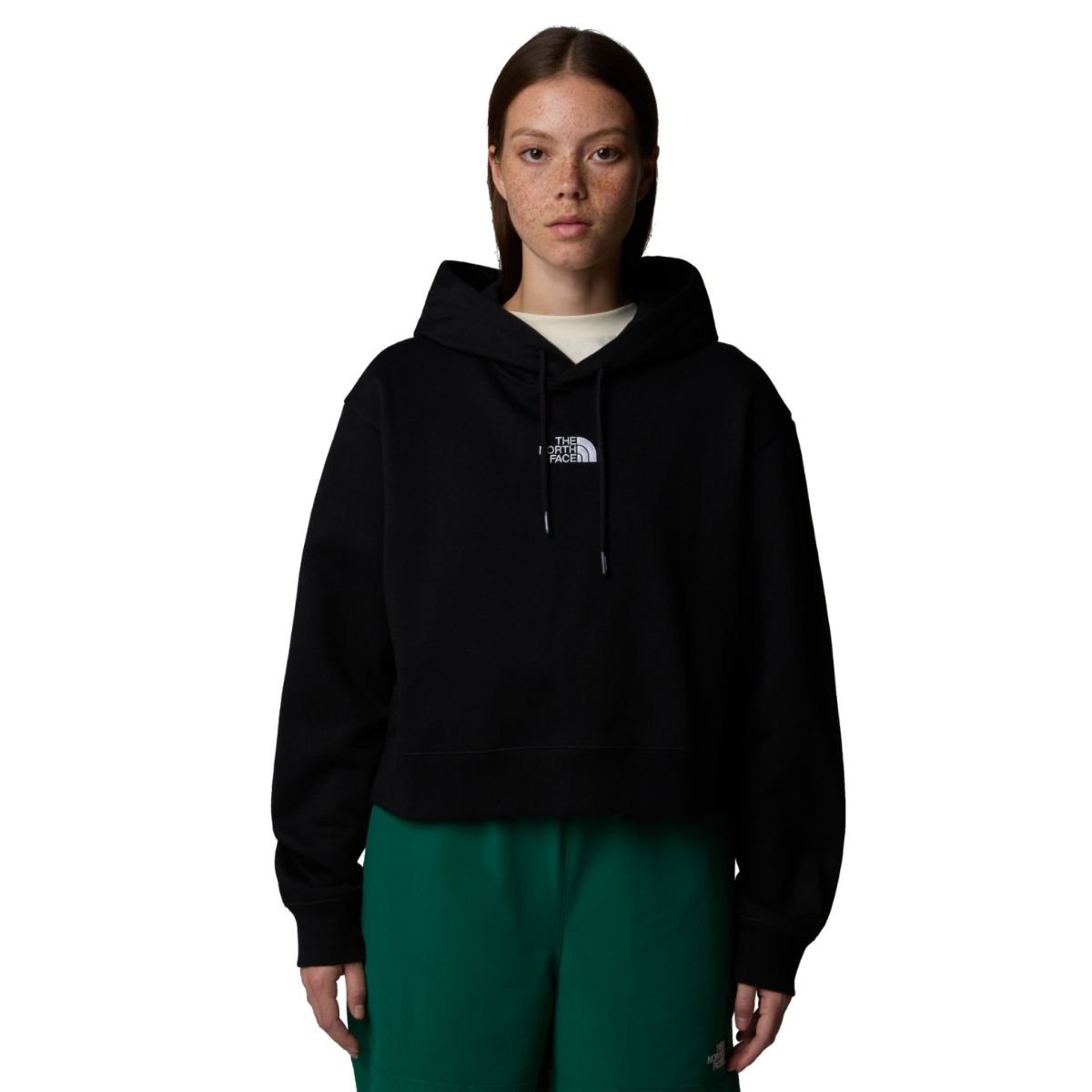 Mikina The North Face Essential Crop Hoodie W - černá