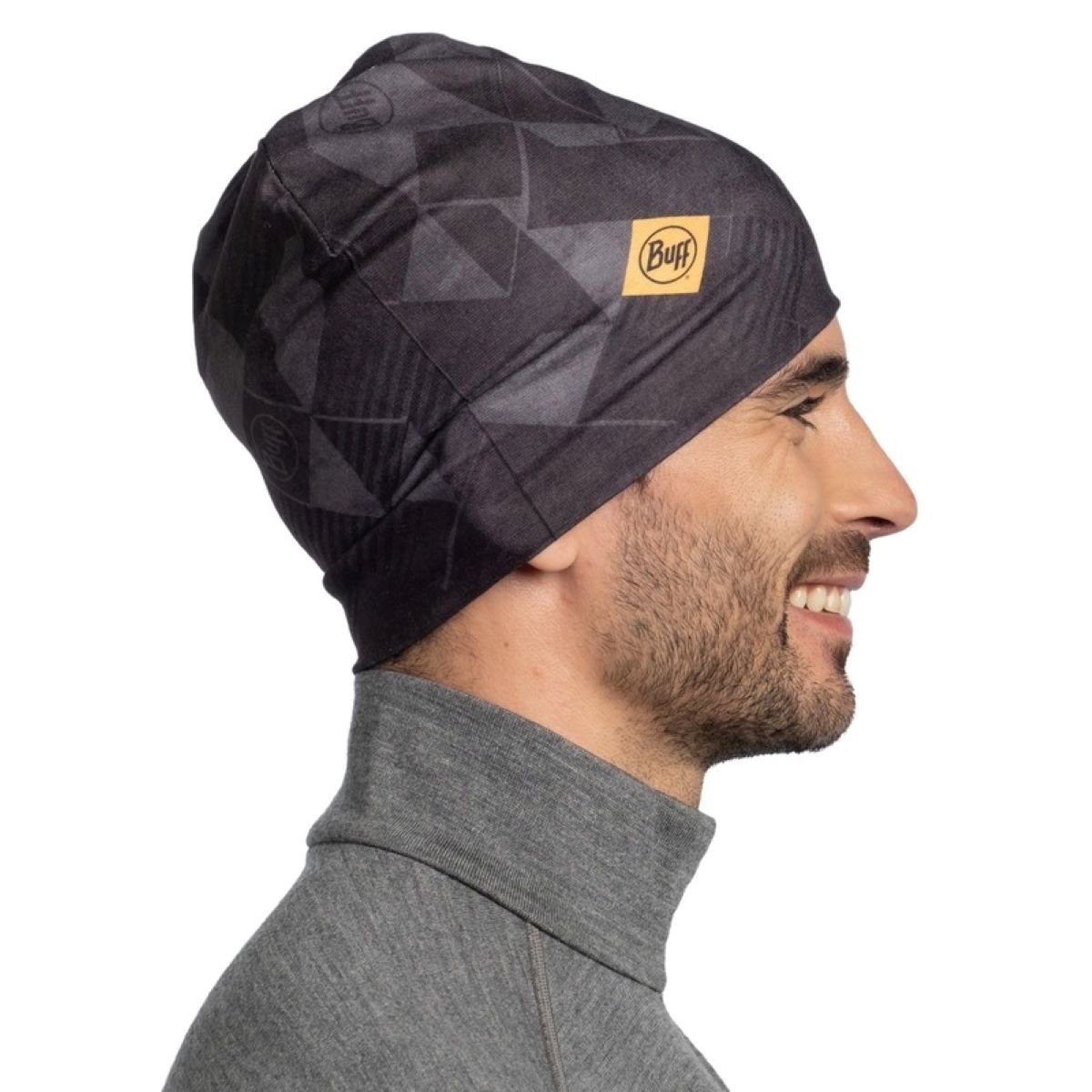 Čepice Buff EcoStretch Beanie - černá/šedá