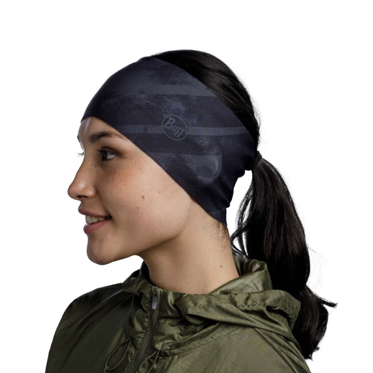 Čelenka Buff Tech Headband - černá/šedá