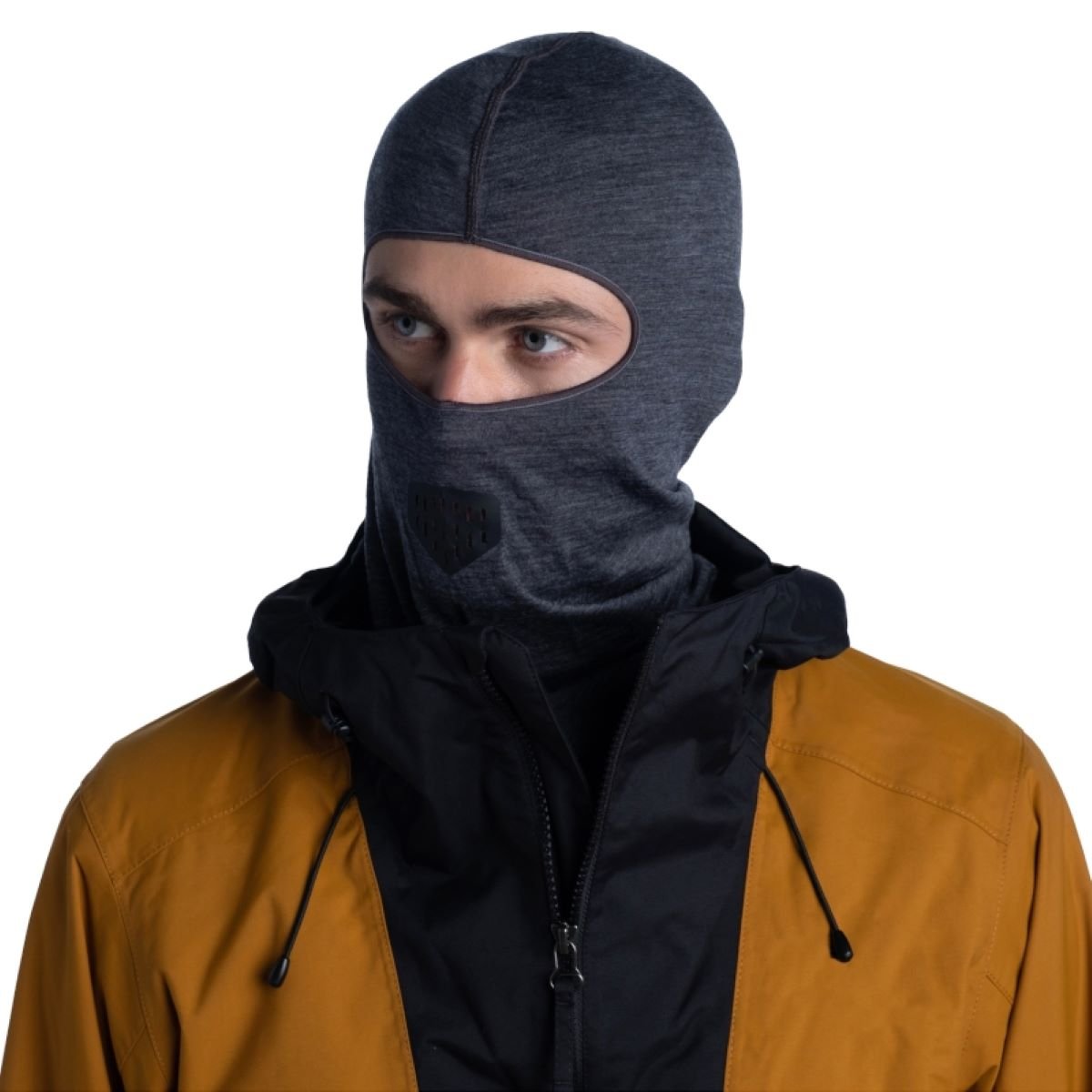 Kukla Buff Merino Lightweight Balaclava - šedá