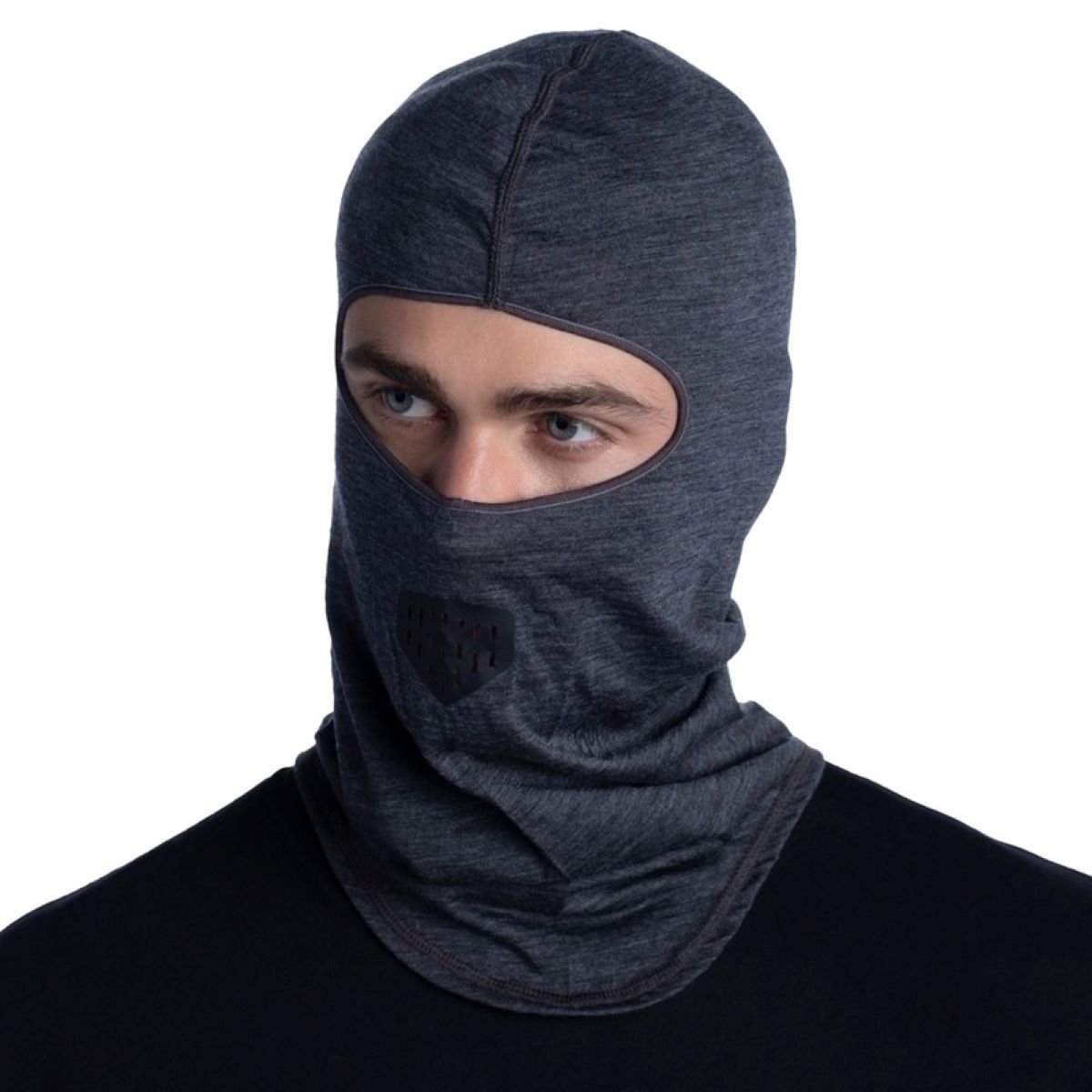 Kukla Buff Merino Lightweight Balaclava - šedá