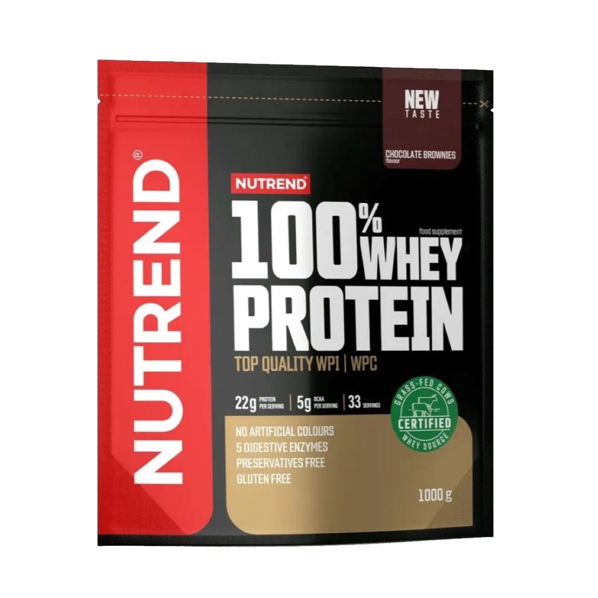 Nutrend 100% Whey Protein 1000g - čokoládové brownies