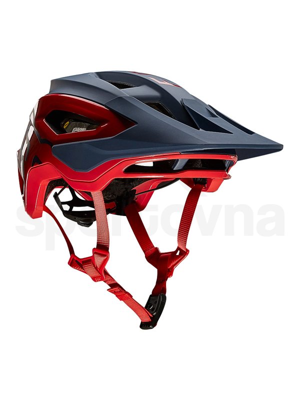 Cyklo helma Fox Speedframe Pro Helmet Mips - šedá/červená