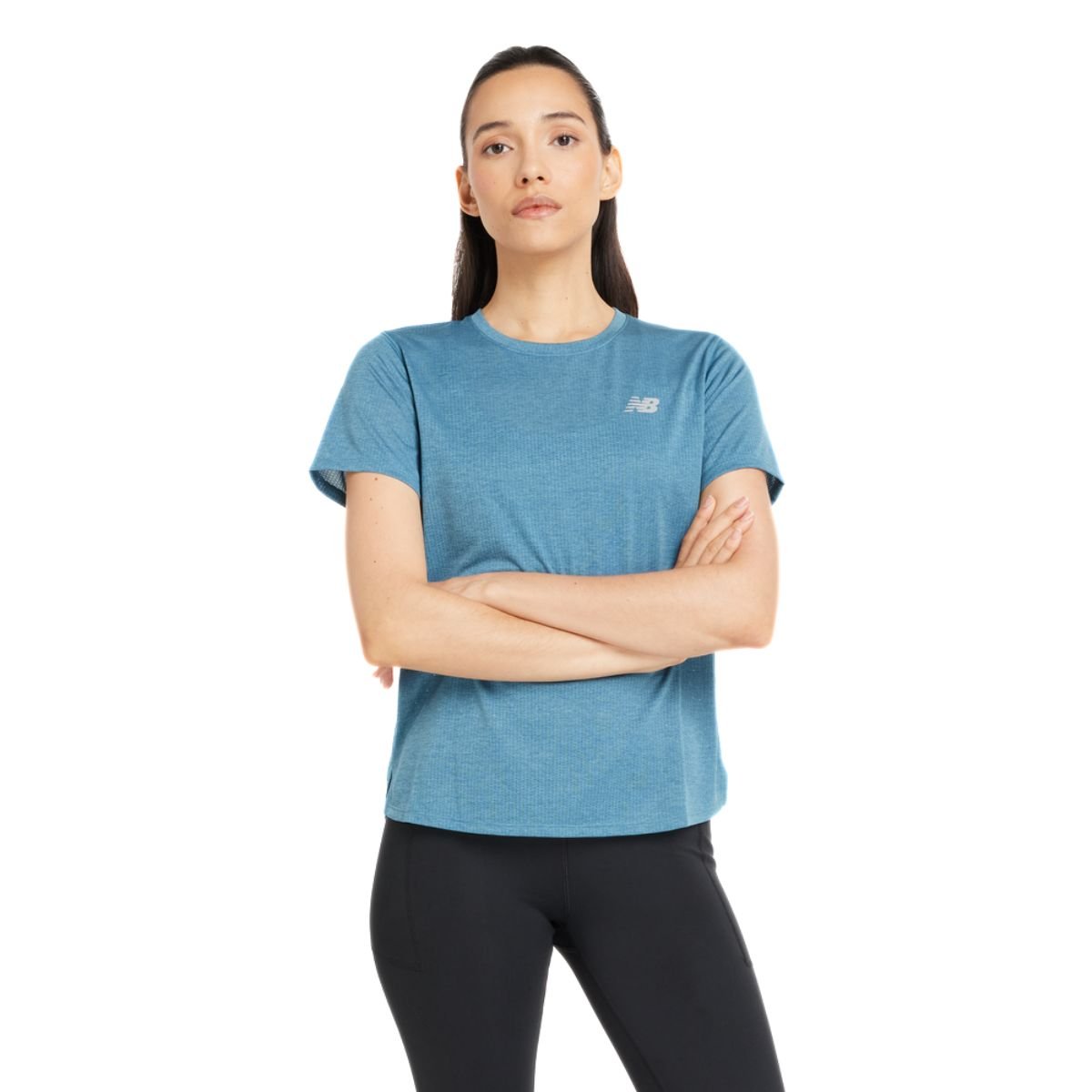 Tričko New Balance Athletics T-Shirt W - modrá